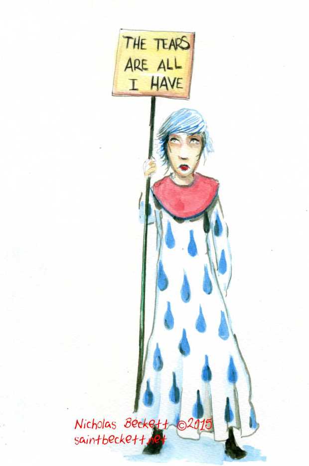 The tears are all I have