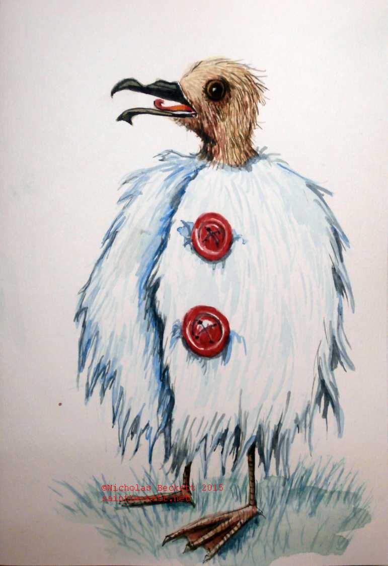 Young Mount Pitt Bird, in a stylish Snow Leopard Coat. 