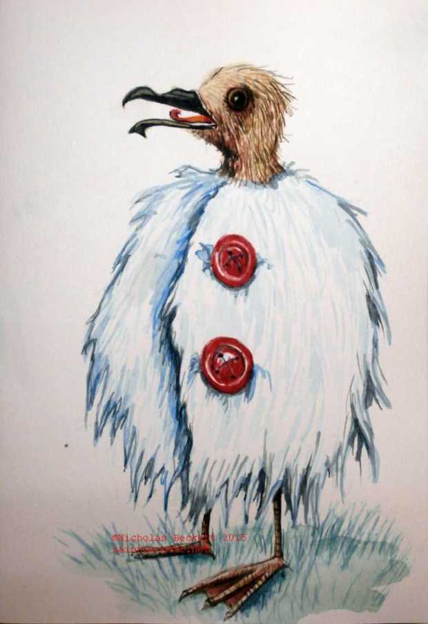 Young Mount Pitt Bird, in a stylish Snow Leopard Coat. 